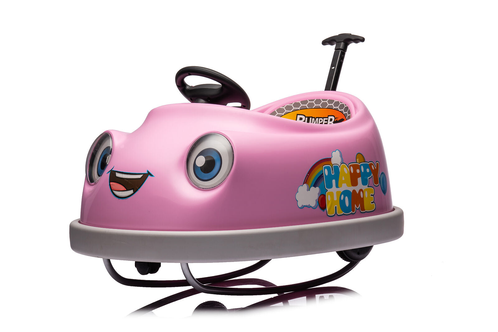 2-in-1 Toddler Bumper Car and Rocking Horse with Music for Ages 1-6