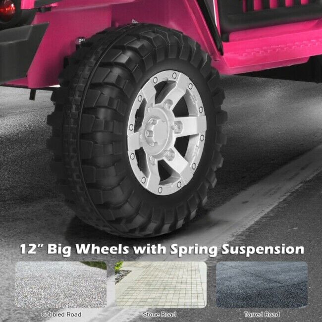 2-Seater 12V Electric Ride-On Truck for Kids with Remote Control