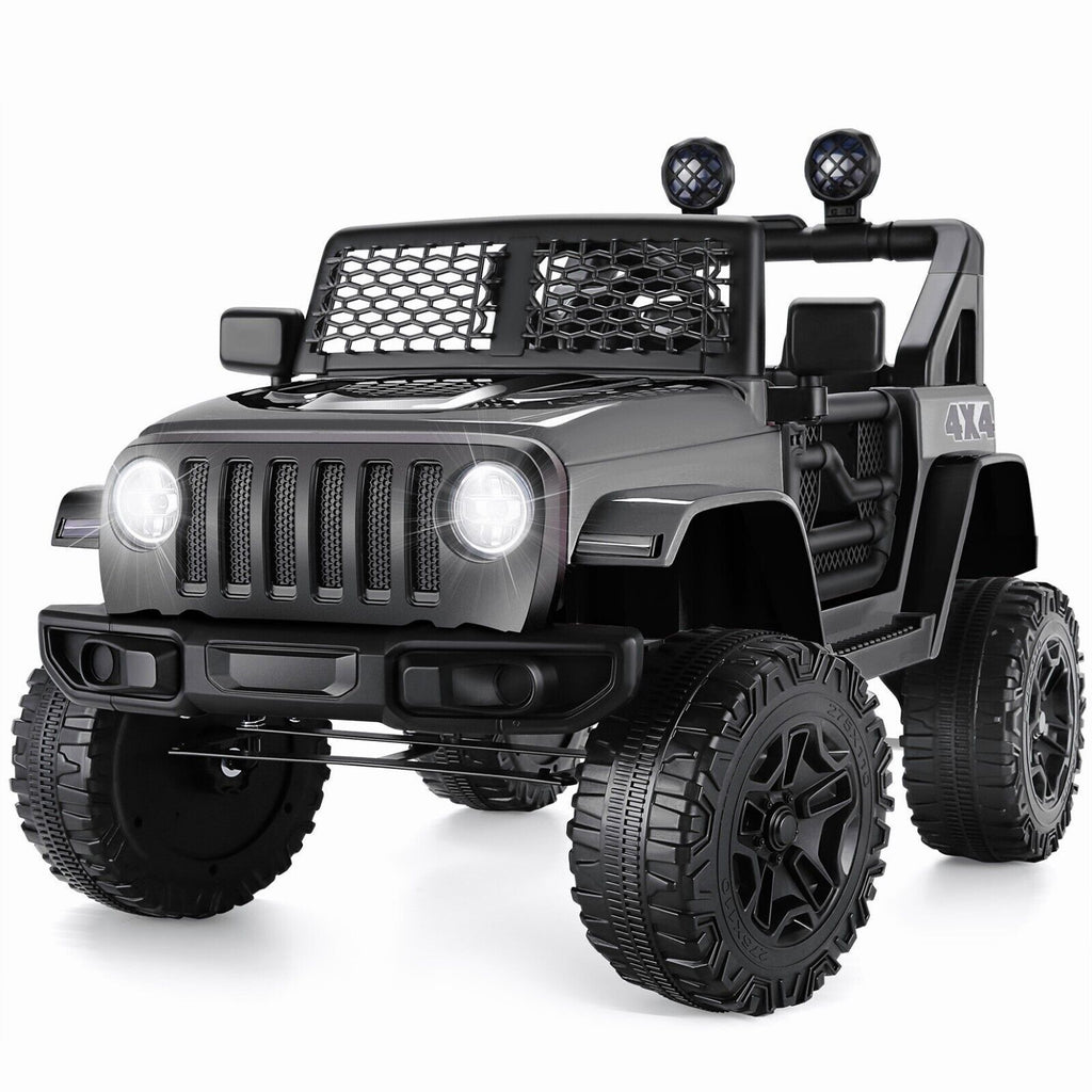 2-Seater 12V Electric Ride-On Truck with Bluetooth and Remote Control for Kids