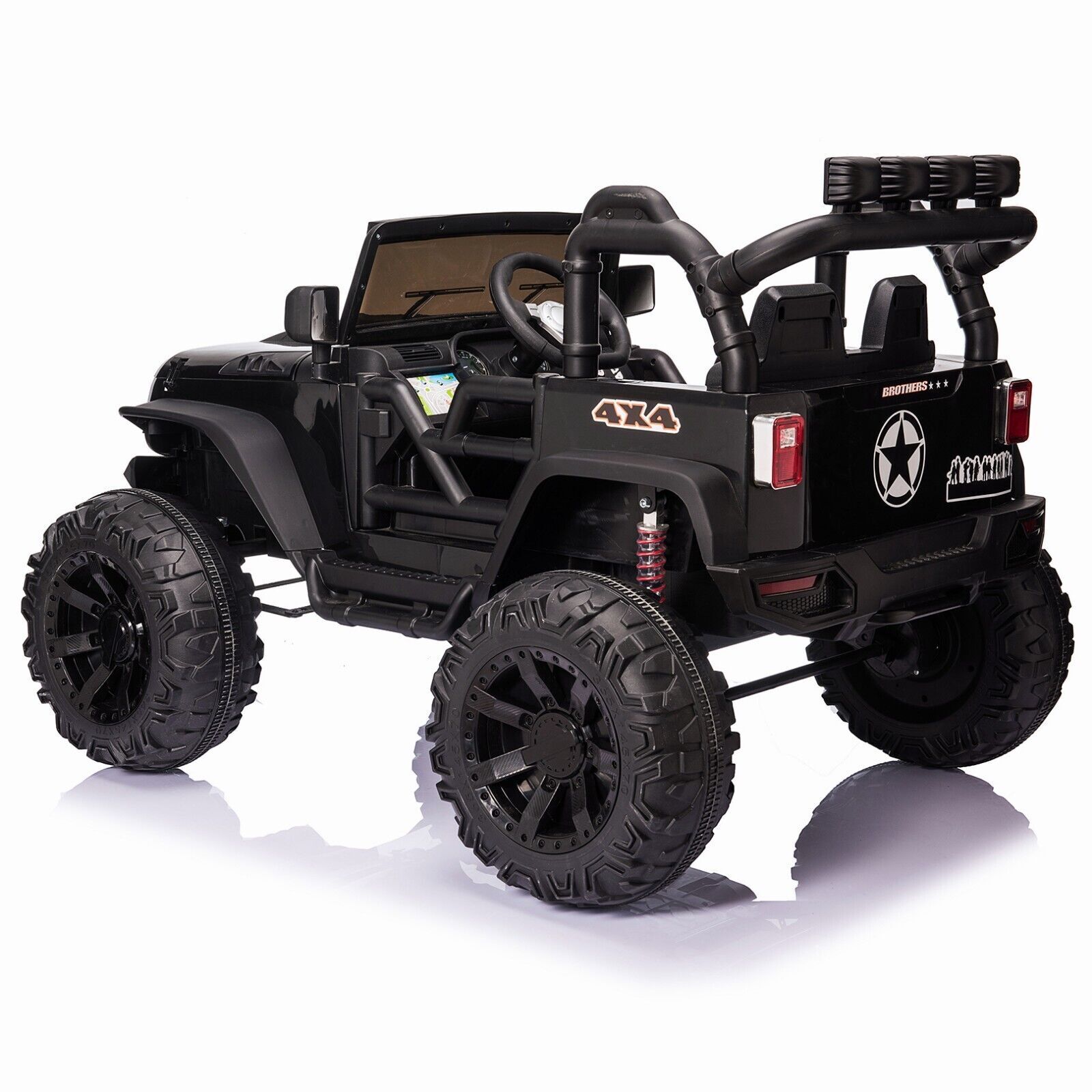 2-Seater 12V Electric Ride-On Truck with Bluetooth and Remote Control for Kids
