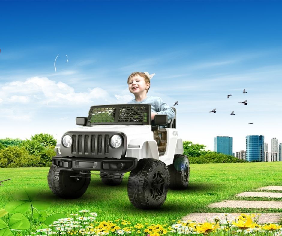 2-Seater 12V Electric Ride-On Truck with Bluetooth, LED Music, and Remote Control for Kids