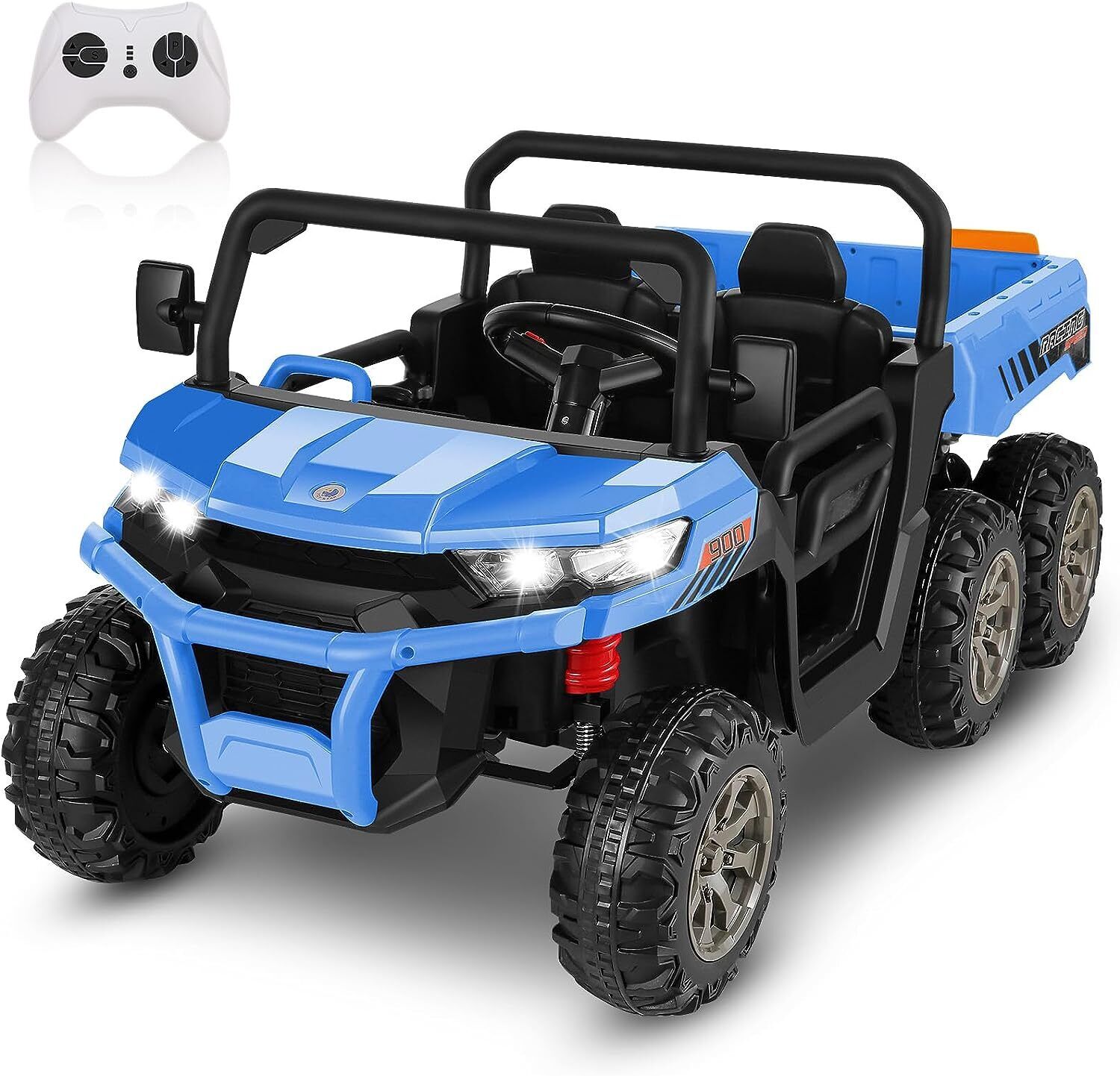 2-Seater Electric Ride-On Truck with Remote Control and Dump Bed - 24V Kids' Vehicle