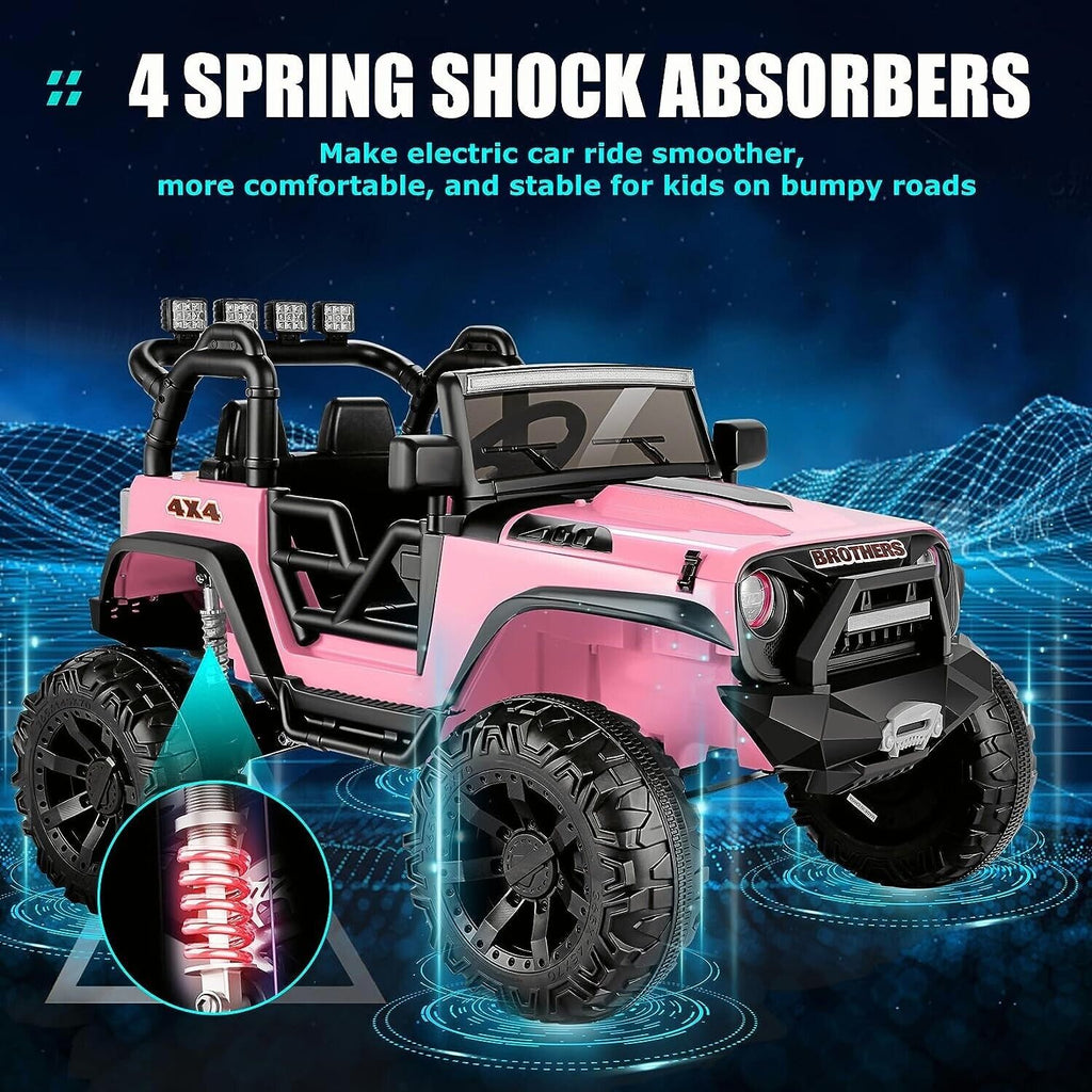 Electric 2-Seater Ride On Car for Kids with Remote Control - Pink, 24V, 2x200W