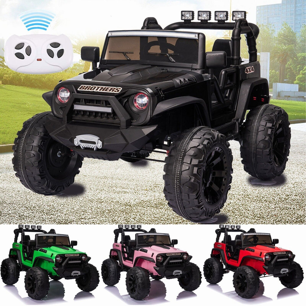 2-Seater Electric Ride-On Jeep for Kids with Remote Control - 24V Toy Truck