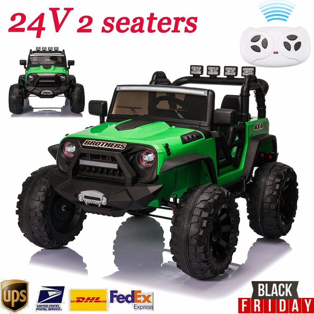 2-Seater Electric Ride-On Jeep for Kids with Parental Remote Control