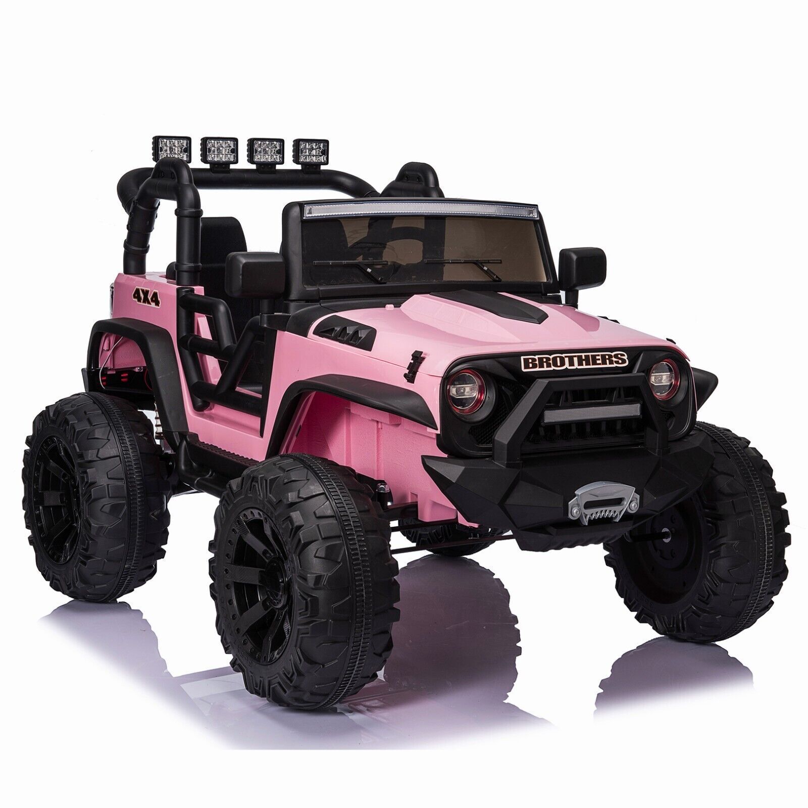 2-Seater 24V Electric Ride-On Truck with Bluetooth and Remote Control for Kids