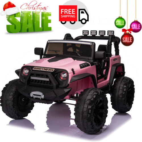 2-Seater 24V Electric Ride-On Car with Bluetooth and 2x200W Motors - Perfect for Kids' Outdoor Adventures!