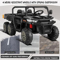 2-Seater Dump Truck Ride-On Toy with 24V Battery Power and 6 Wheels for Kids - Top Pick for Electric Fun!