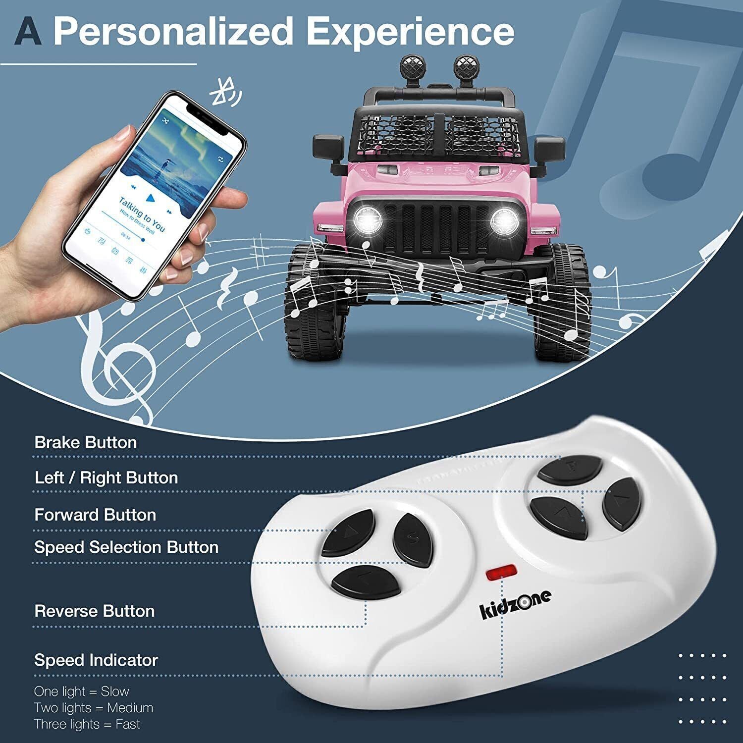 2-Seater Electric Ride-On Car with Remote Control, MP3 Player, and Realistic Truck Design for Kids (12V)