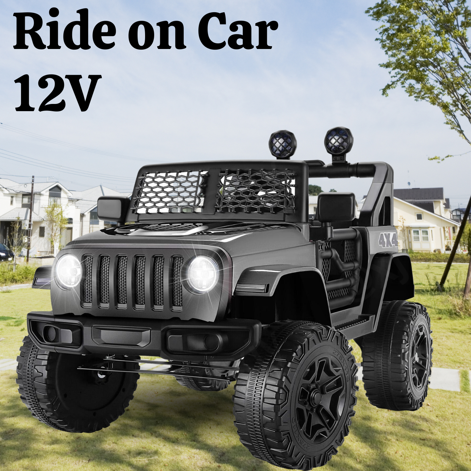 2-Seater Electric Ride-On Car for Kids with Remote Control and MP3 Player