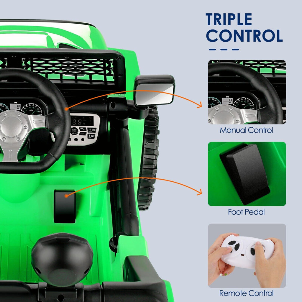 2-Seater Electric Ride-On Car for Kids with Remote Control and MP3 Player