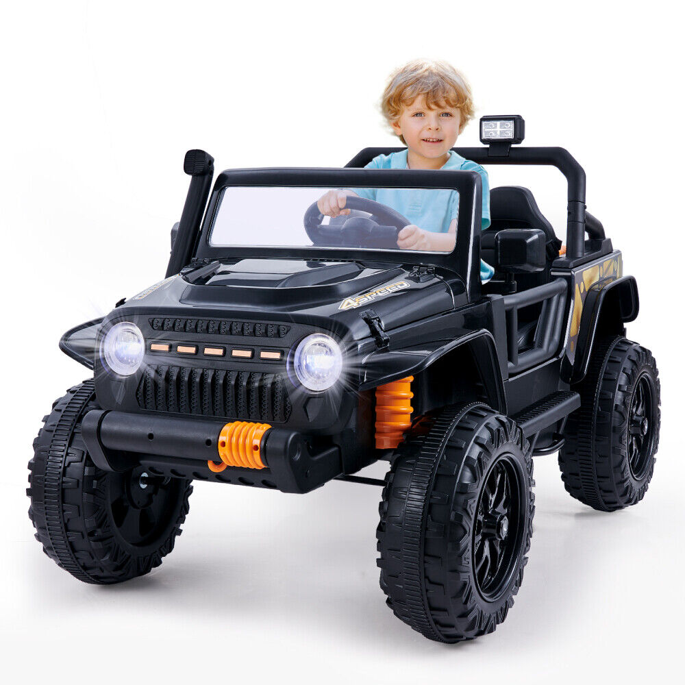 Electric 2-Seater Kids Ride-On Jeep with MP3, LED Lights, and Remote Control - 12V