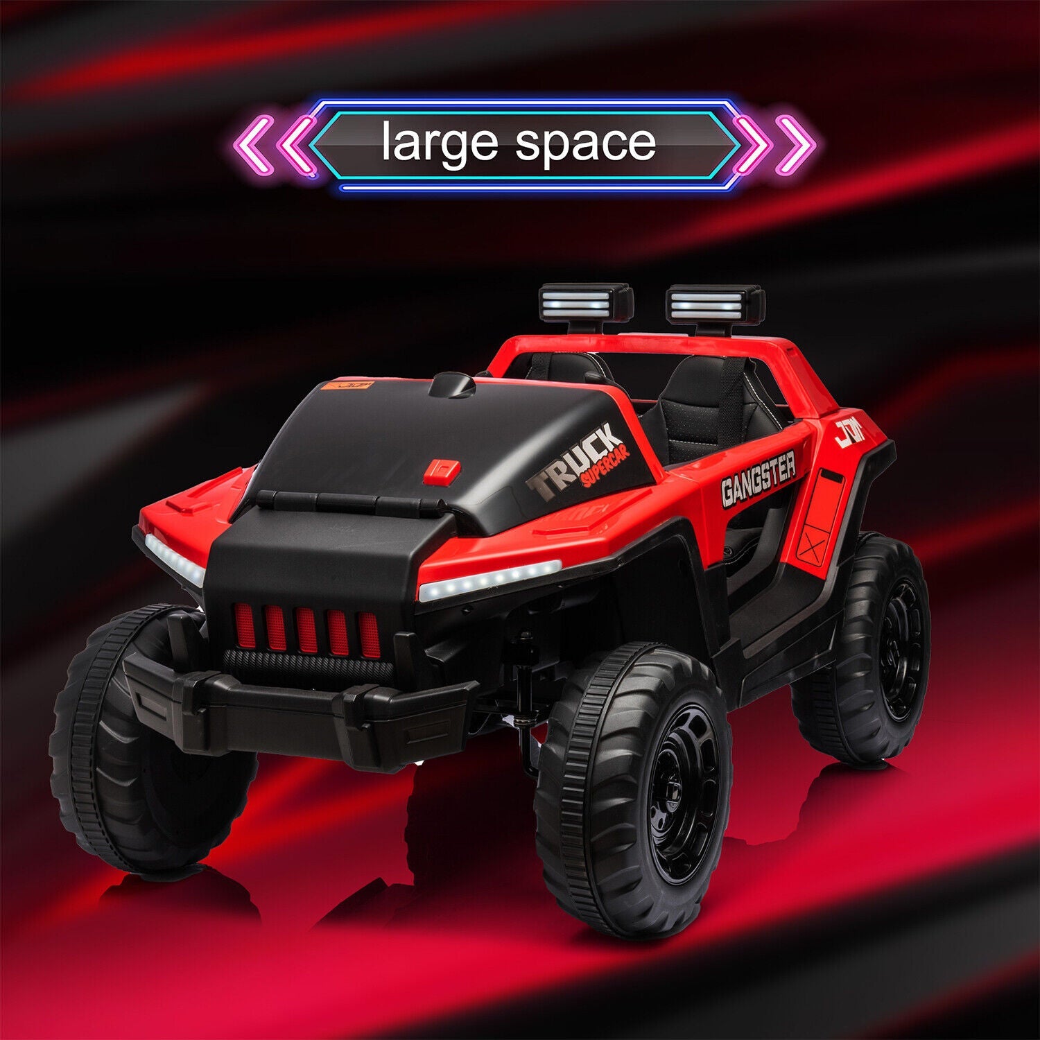 2-Seater Electric Ride-On Car for Kids with USB, Bluetooth, and MP3 Capabilities - 24V Power Wheels