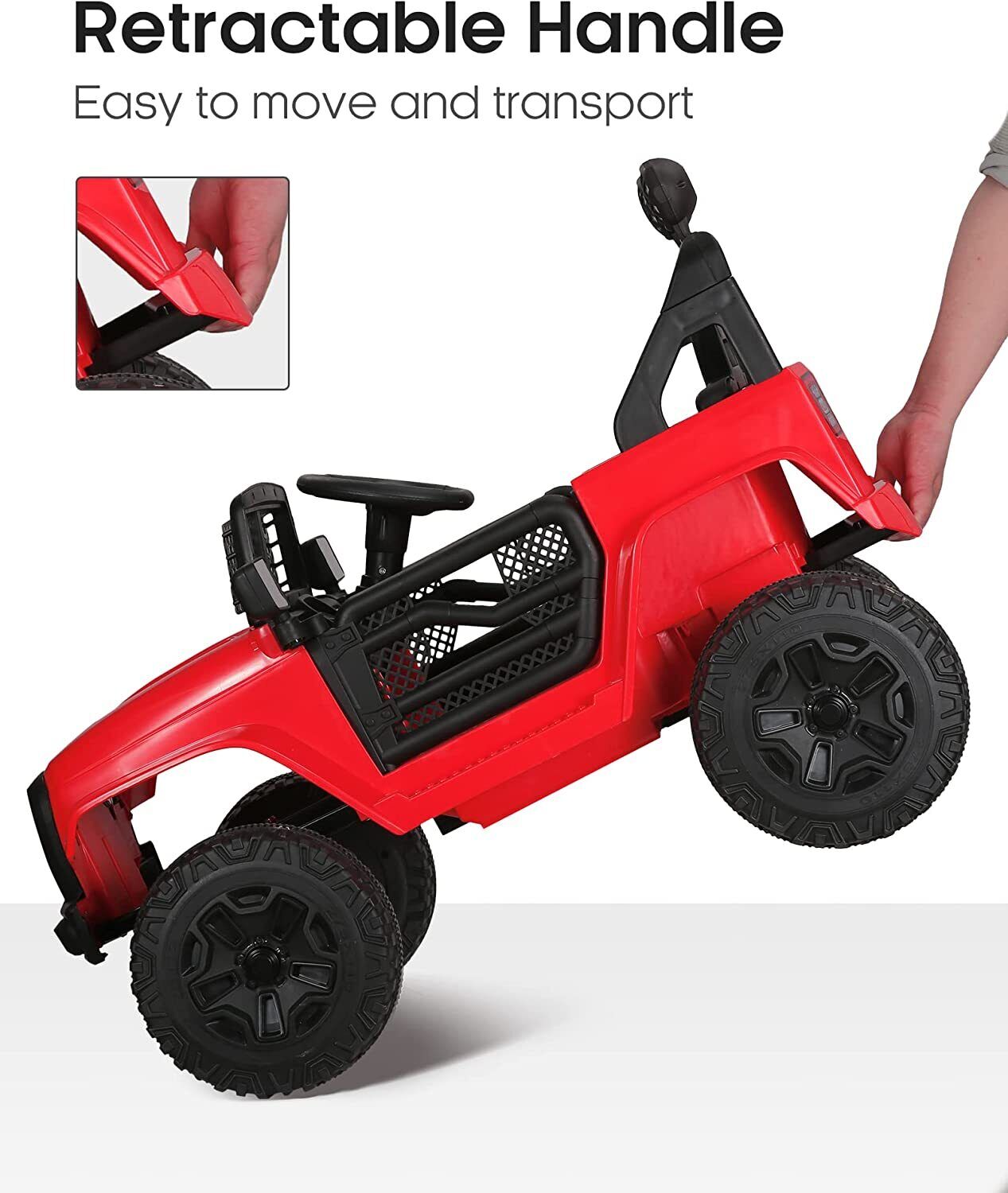 2-Seater 12V Ride-On Truck with Remote Control for Kids - Perfect for Xmas!