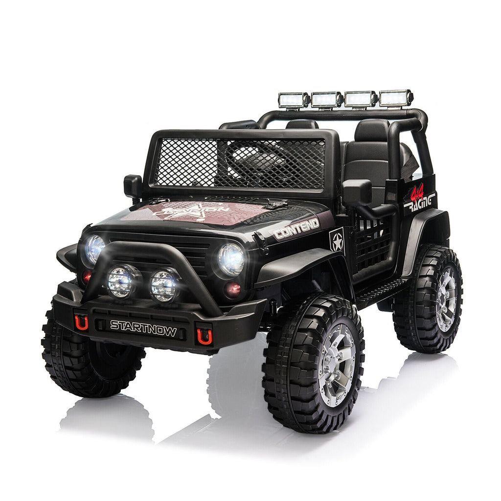 2-Seater Electric Toy Jeep for Kids with Remote Control, USB and Bluetooth Connectivity