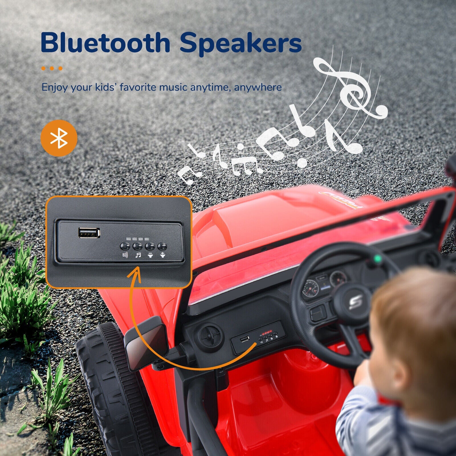 KLOKICK 2-Seater Electric Ride On Truck for Kids with Parent Remote Control - Fun and Powerful Car Toy