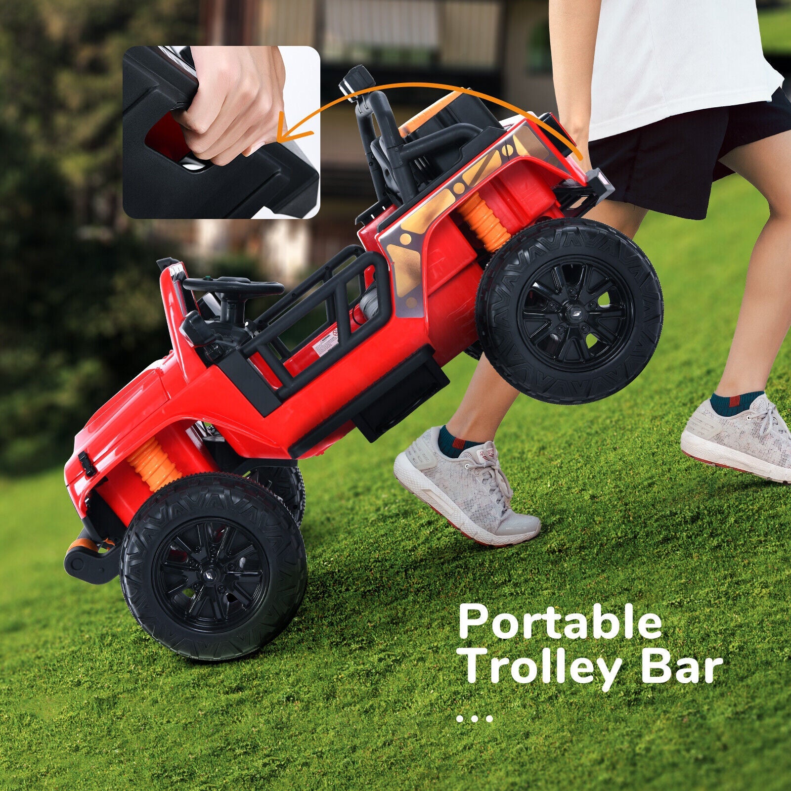 Kid-Powered 2-Seater Ride On Truck with MP3 Player and Remote Control for Parent-Child Fun