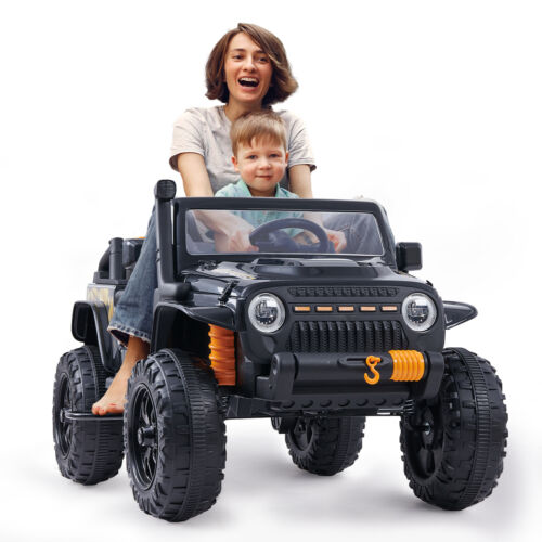 2-Seater Electric Ride-On Toy Truck for Kids with Parent Seat and MP3 Player