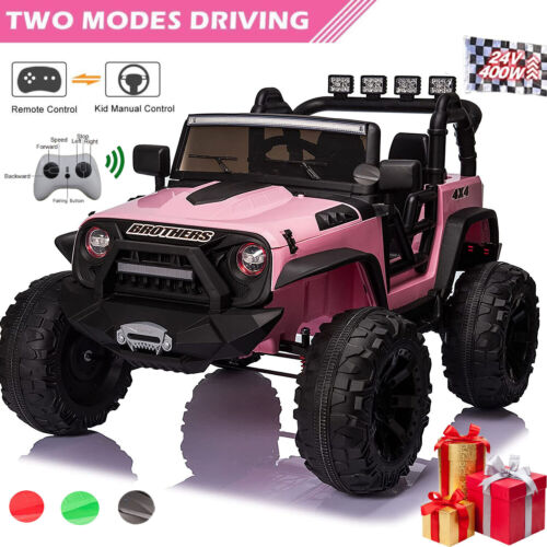 2-Seater 24V Electric Ride-On Truck with Bluetooth and Remote Control - 400W Power for A+ Fun!