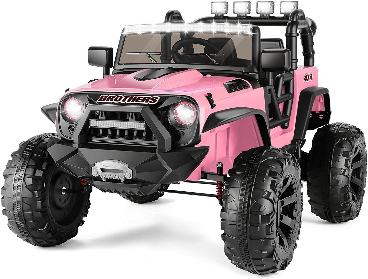 2-Seater Electric Ride-On Truck for Kids with MP3, LED Lights, and Remote Control - 24V