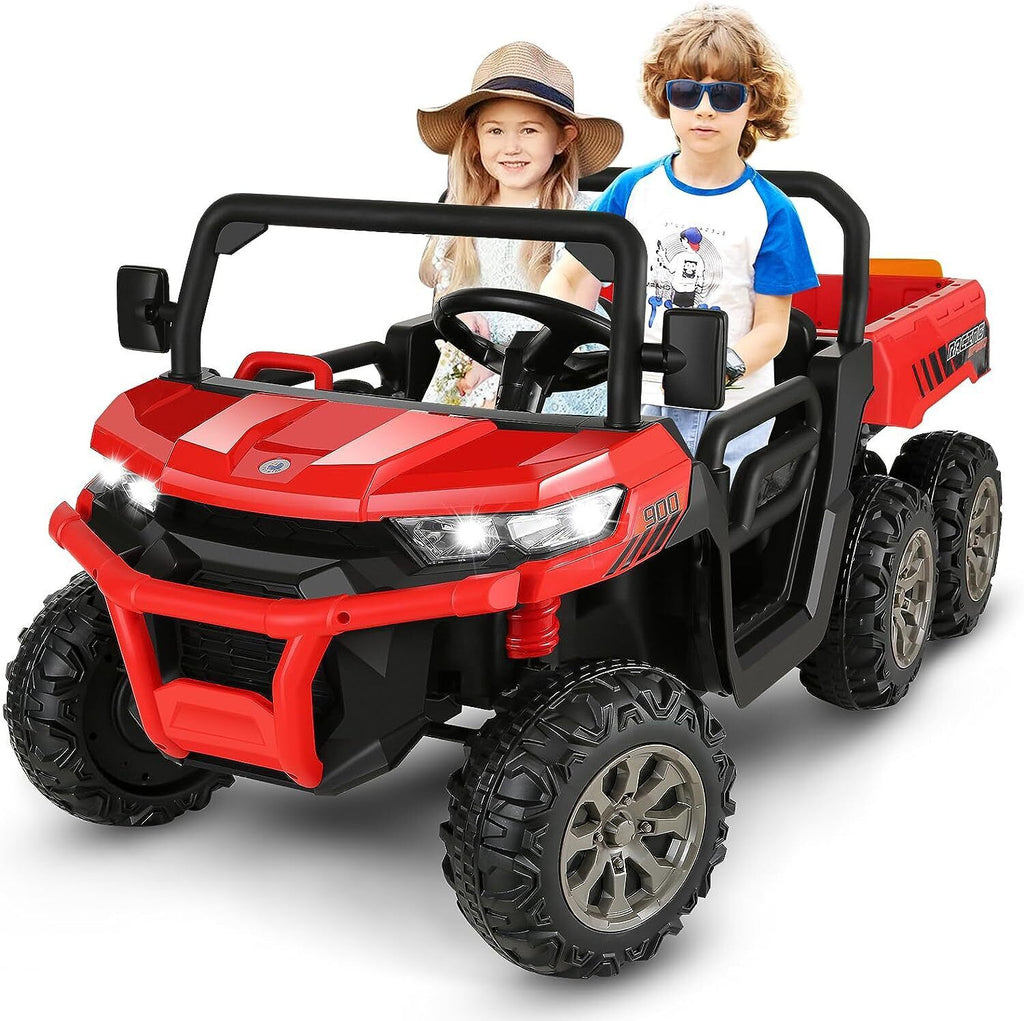 2-Seater Electric Ride-On Truck with Dump Bed and Remote Control - 24V