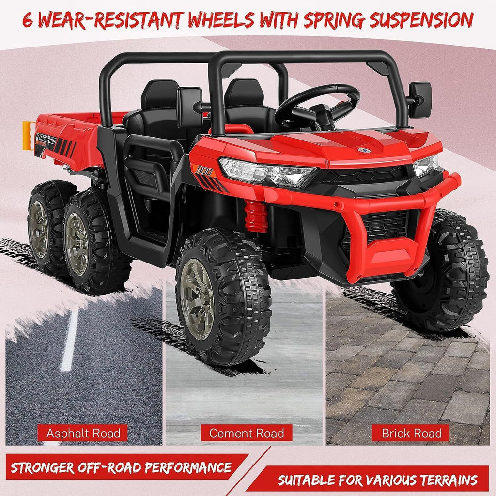2-Seater Electric Ride-On Truck with Dump Bed and Remote Control - 24V