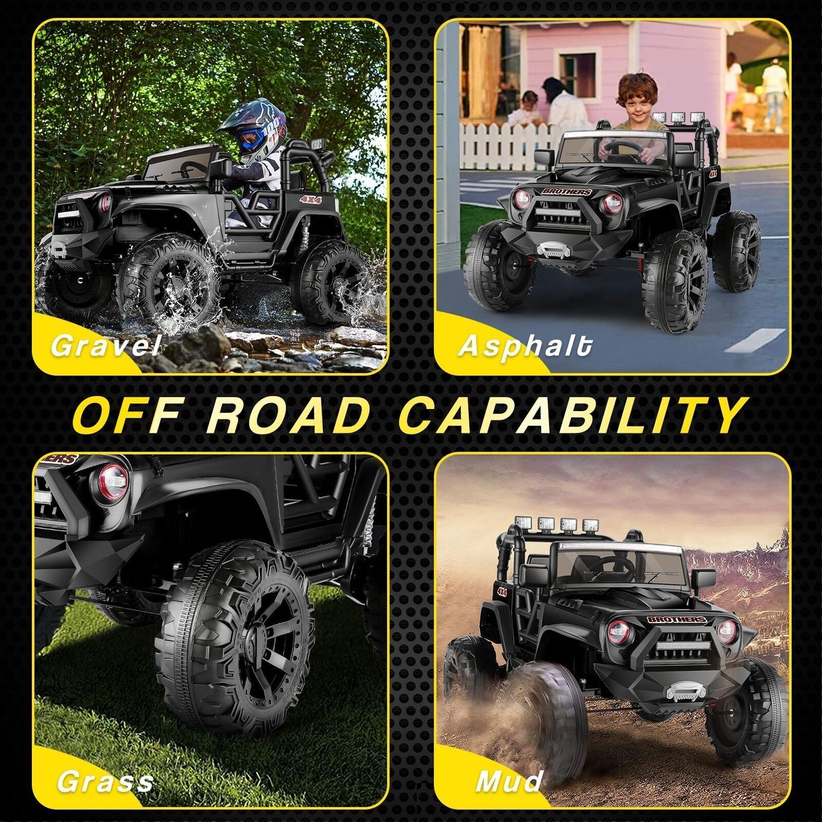 2-Seater Electric Truck for Kids with Remote Control - 400W 24V Power