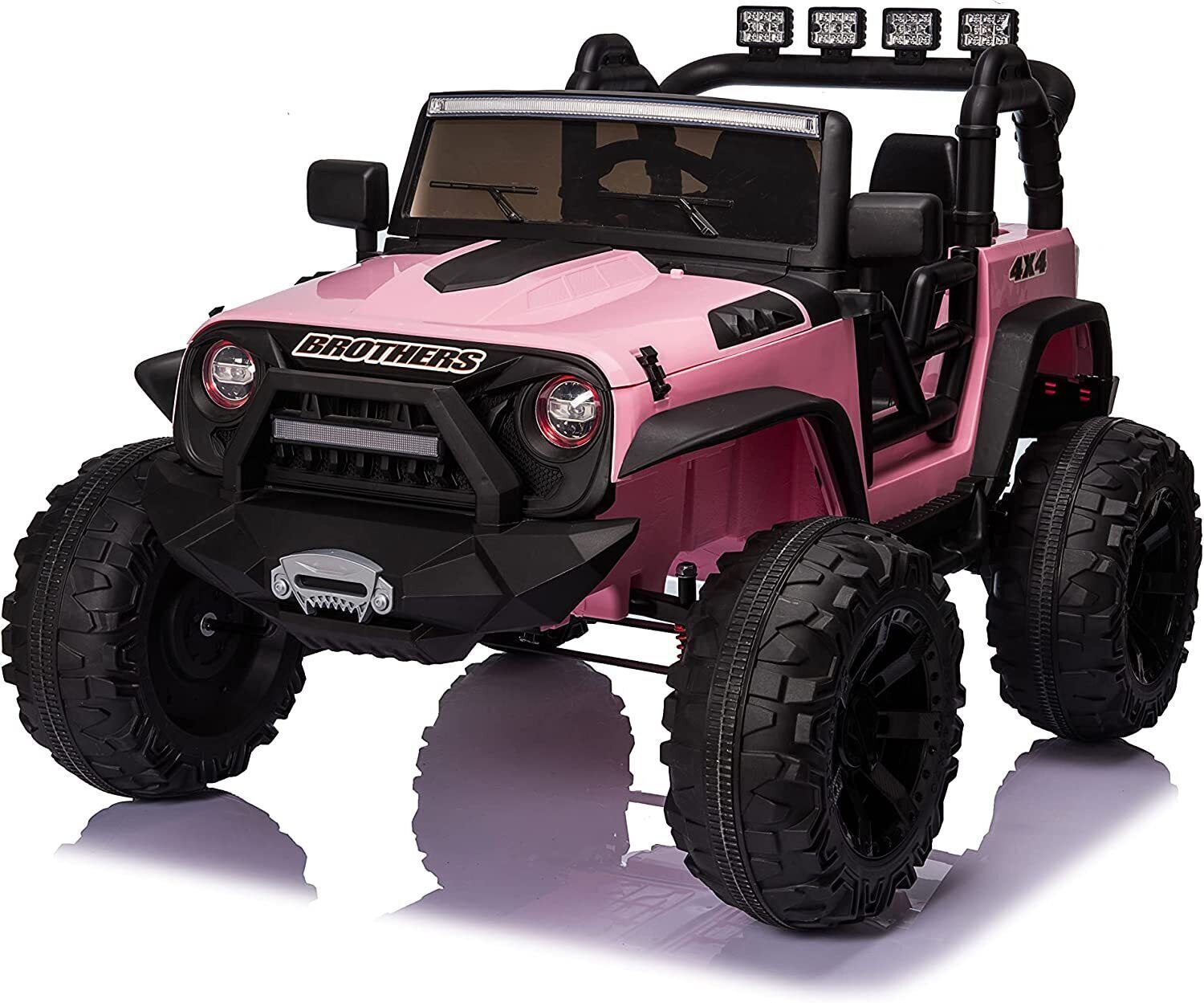 2-Seater 24V Kids Electric Jeep with Remote Control and LED Lights