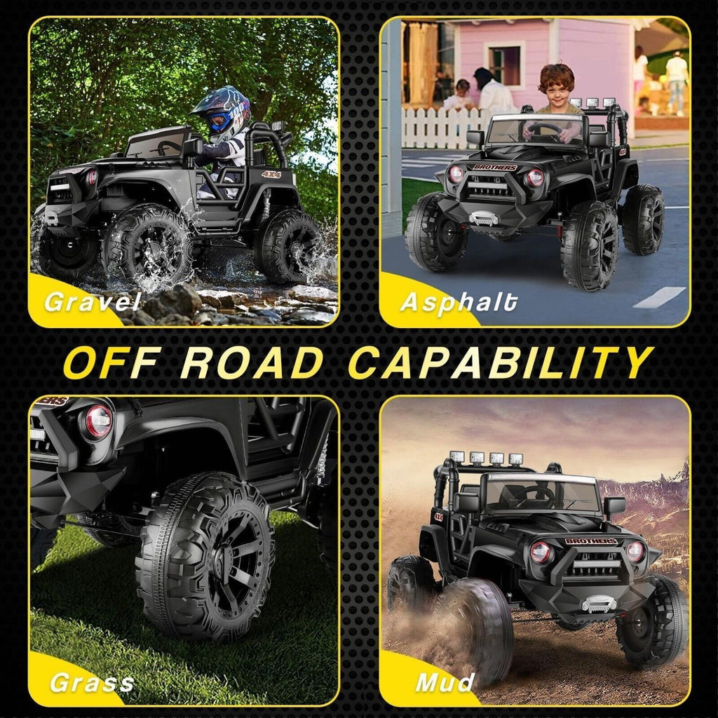 Electric 2-Seater Kids Ride-On Truck with 24V Battery and 400W Power
