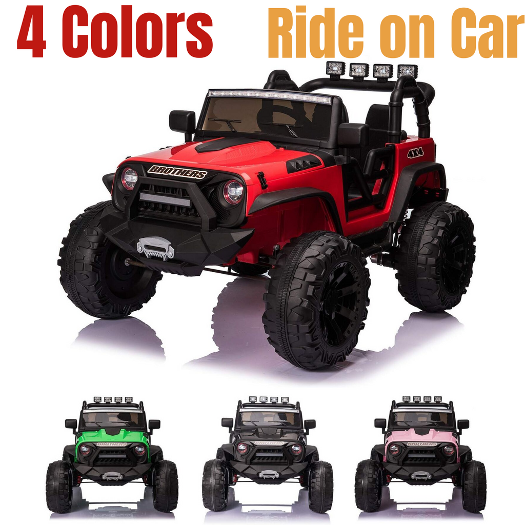 2 Seater 24V Kids Ride-On Car with Remote Control and Powerful 9AH Battery