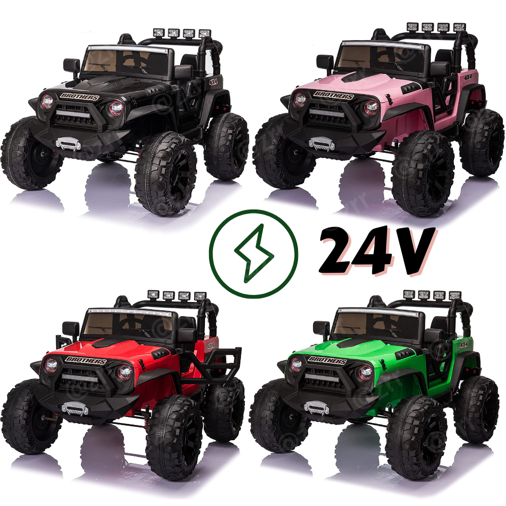 2-Seater Kids Ride On Truck with Remote Control and Powerful 200W Motors