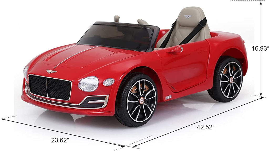 2-Speed Electric Kids Ride On Car in Bentley Style with Remote Control - 12V Motorized Vehicle