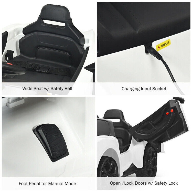 2.4G RC Electric Vehicle with Lights - 12V Power for Endless Fun!