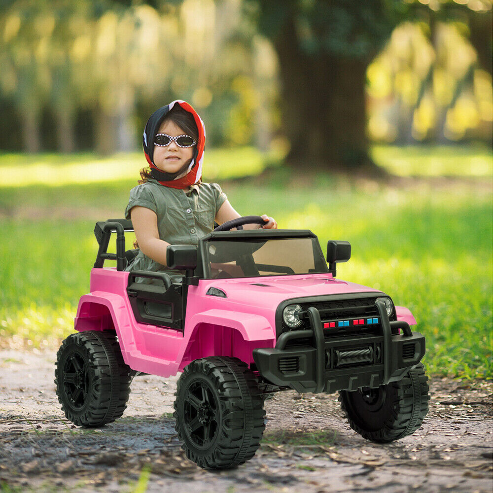 2.4G RC Remote Control Kids Ride On Car Truck with Dual Drive - 12V Electric Toy for Children