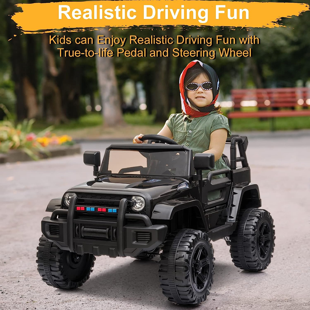 2.4G Remote Control Electric Ride-On Truck for Kids with 12V Battery