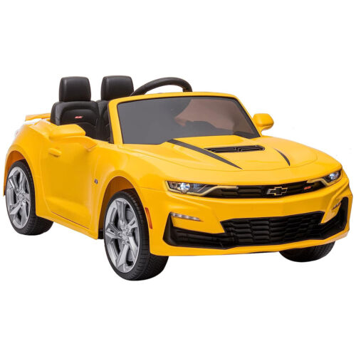 2021/2022 Chevy Camaro Racing 2SS Battery Powered Ride On Car Toy in Yellow Color
