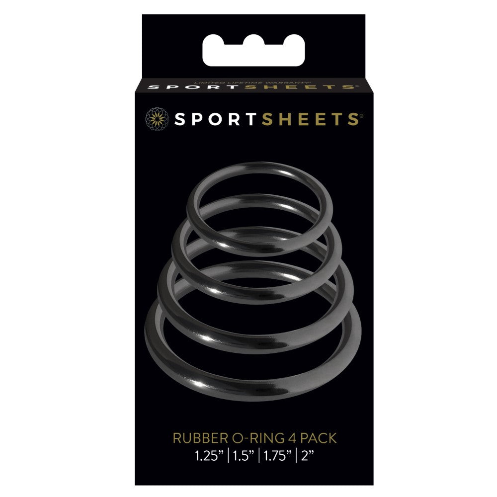 Rubber O-Ring 4-Pack (Black)