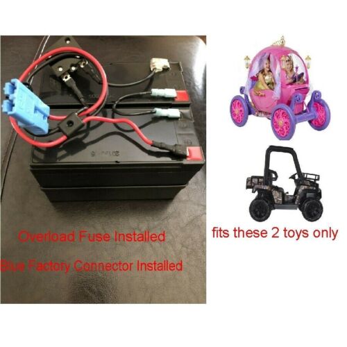 24V Battery Upgrade for Dynacraft Real tree UTV Ride On with Custom Connector