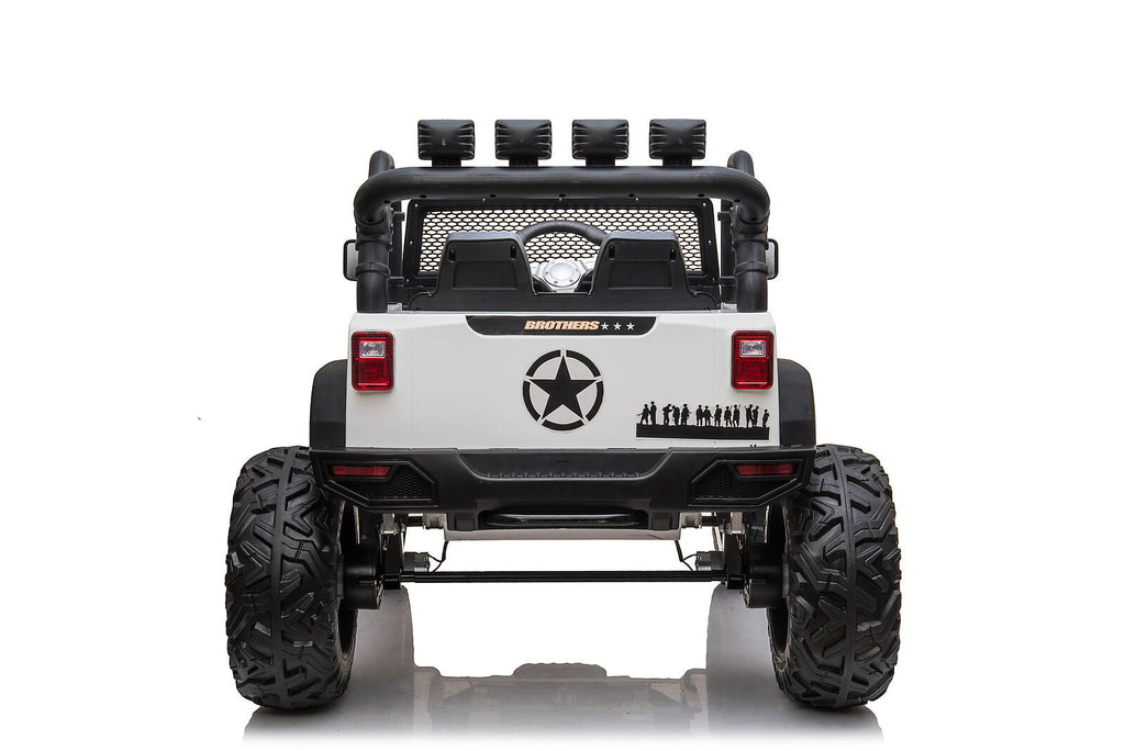 24V JEEP Double Drive Kids Ride-On Car with 200W*2 Motors and 12V9AH*2 Batteries - Parental Remote Control Included