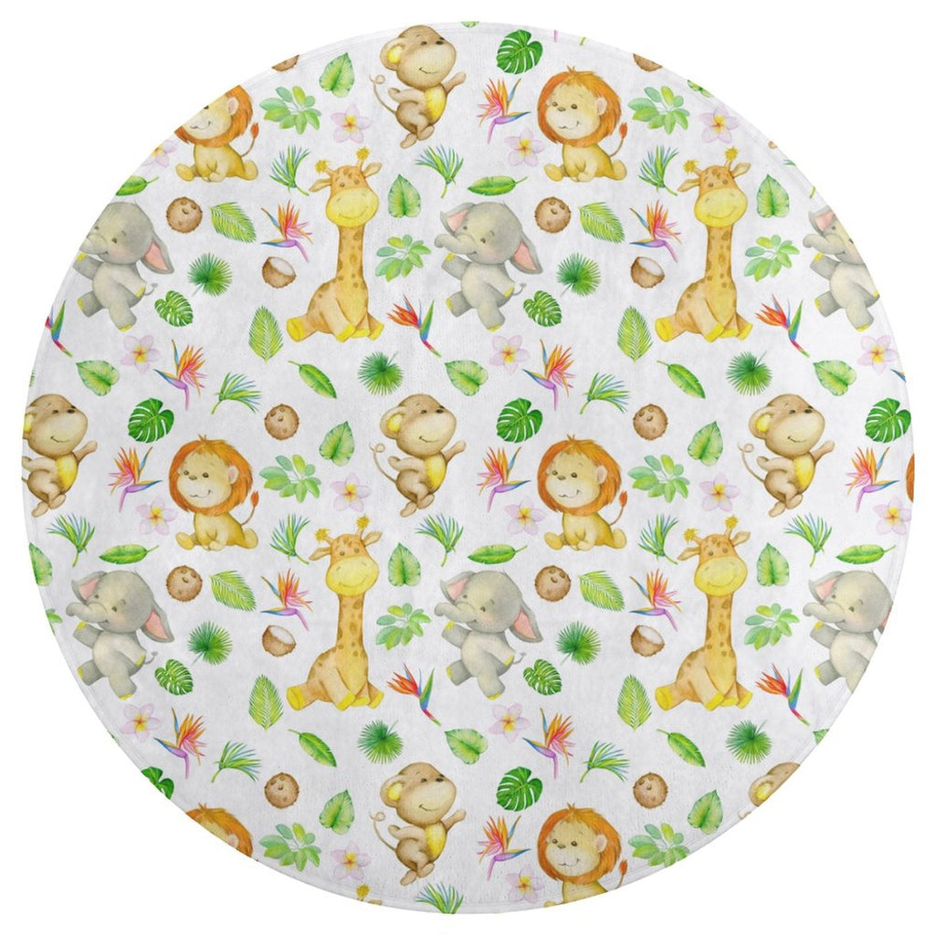 Cute Safari Velvet Soft Floor Mat