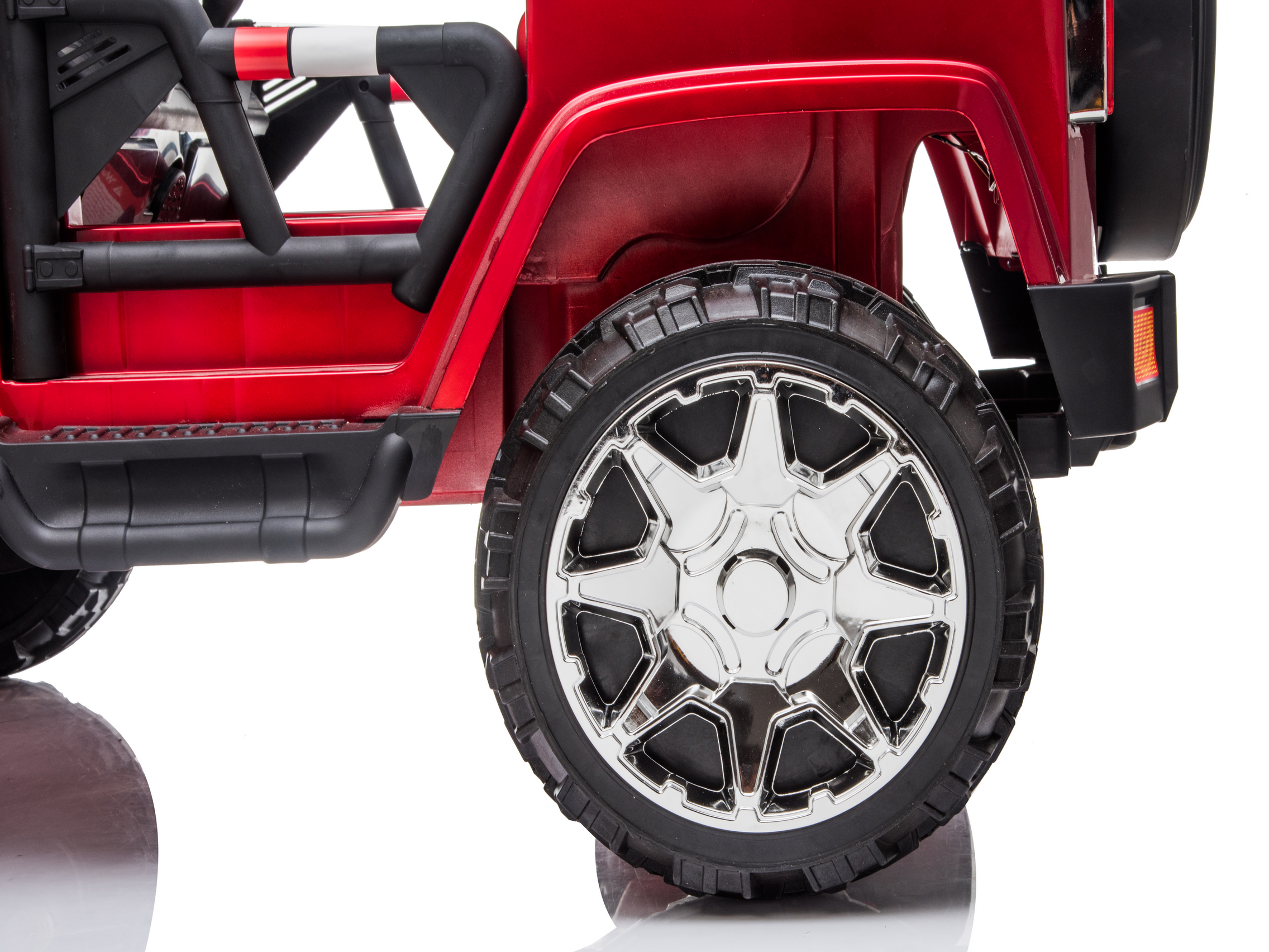 Cars For Kids Jeep Style 4x4 Monster Truck W/Rubber Tires 24 Volt