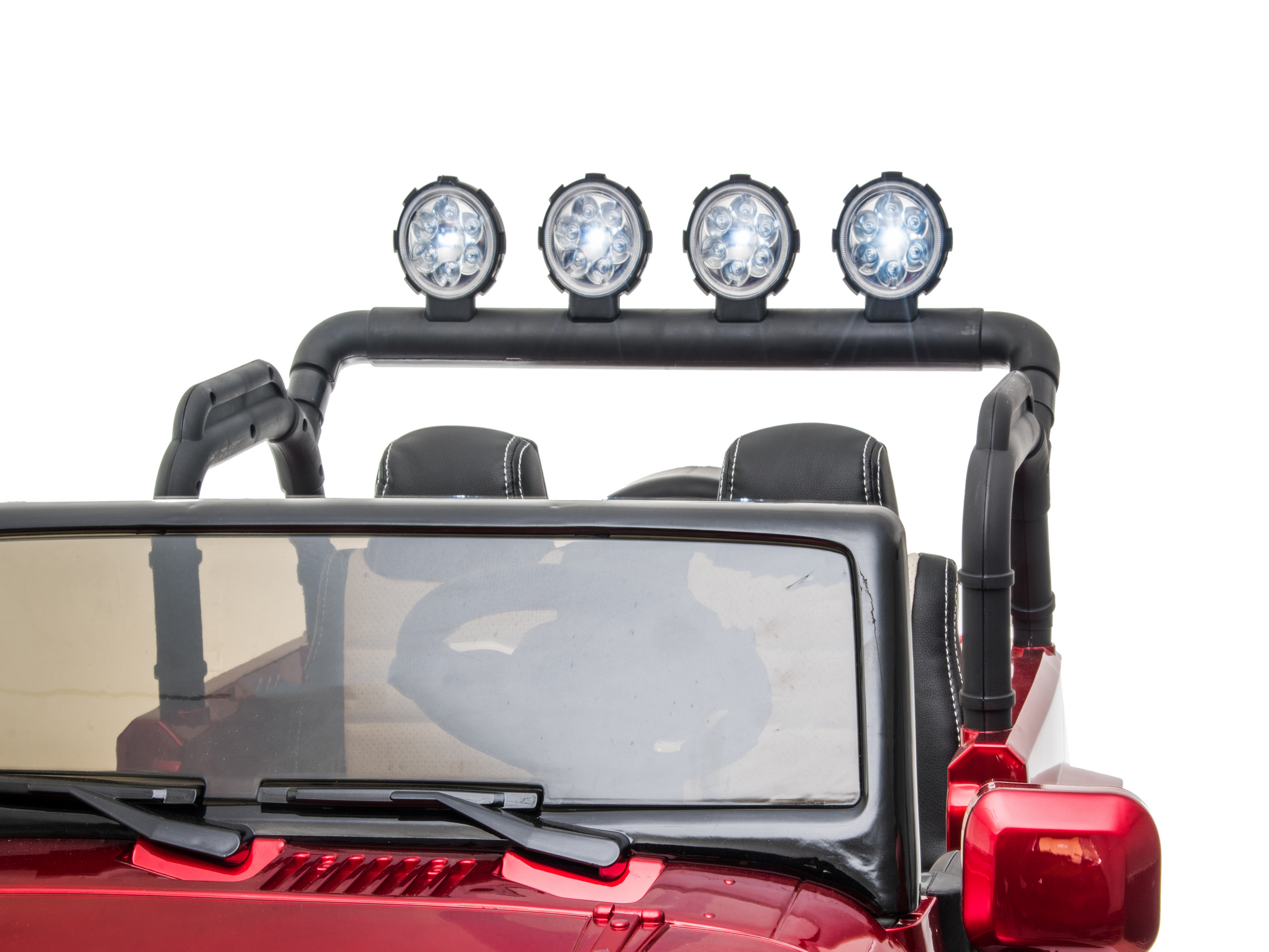 Cars For Kids Jeep Style 4x4 Monster Truck W/Rubber Tires 24 Volt