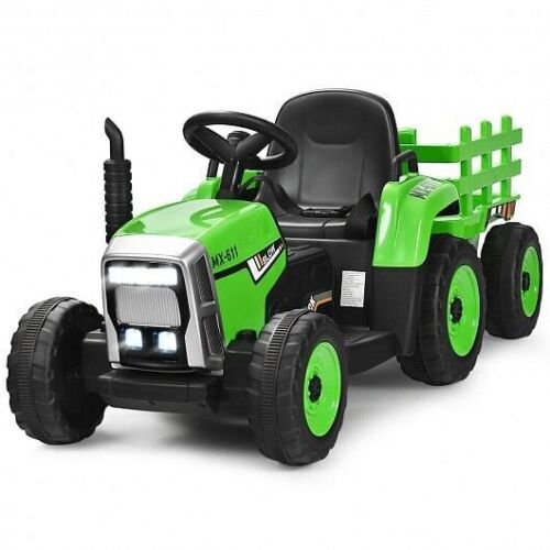 3-Gear-Shift Ground Loader Tractor for Kids 3+ Years - Green