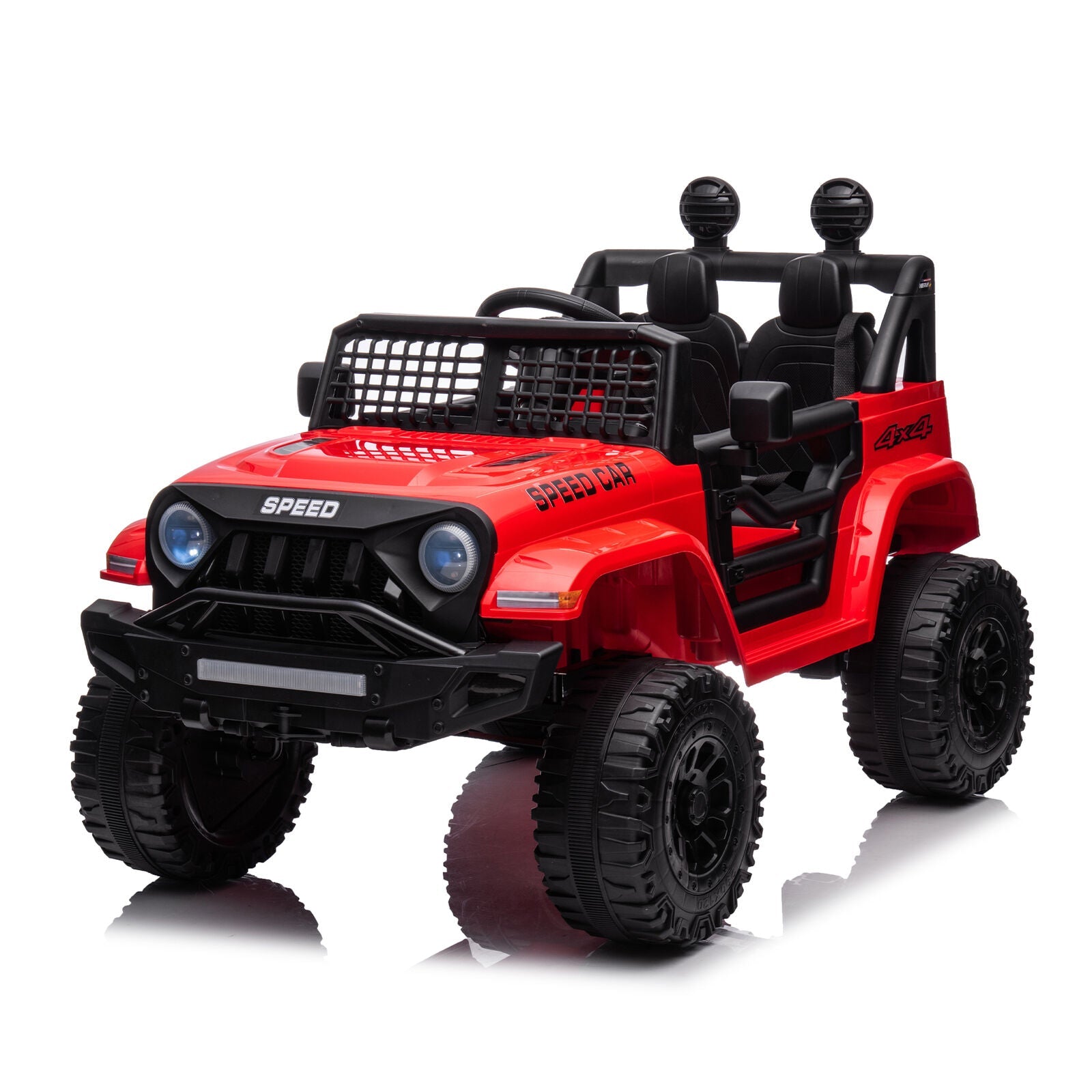 3-Speed Electric Car for Kids with Power Display, USB, MP3, and Bluetooth Connectivity