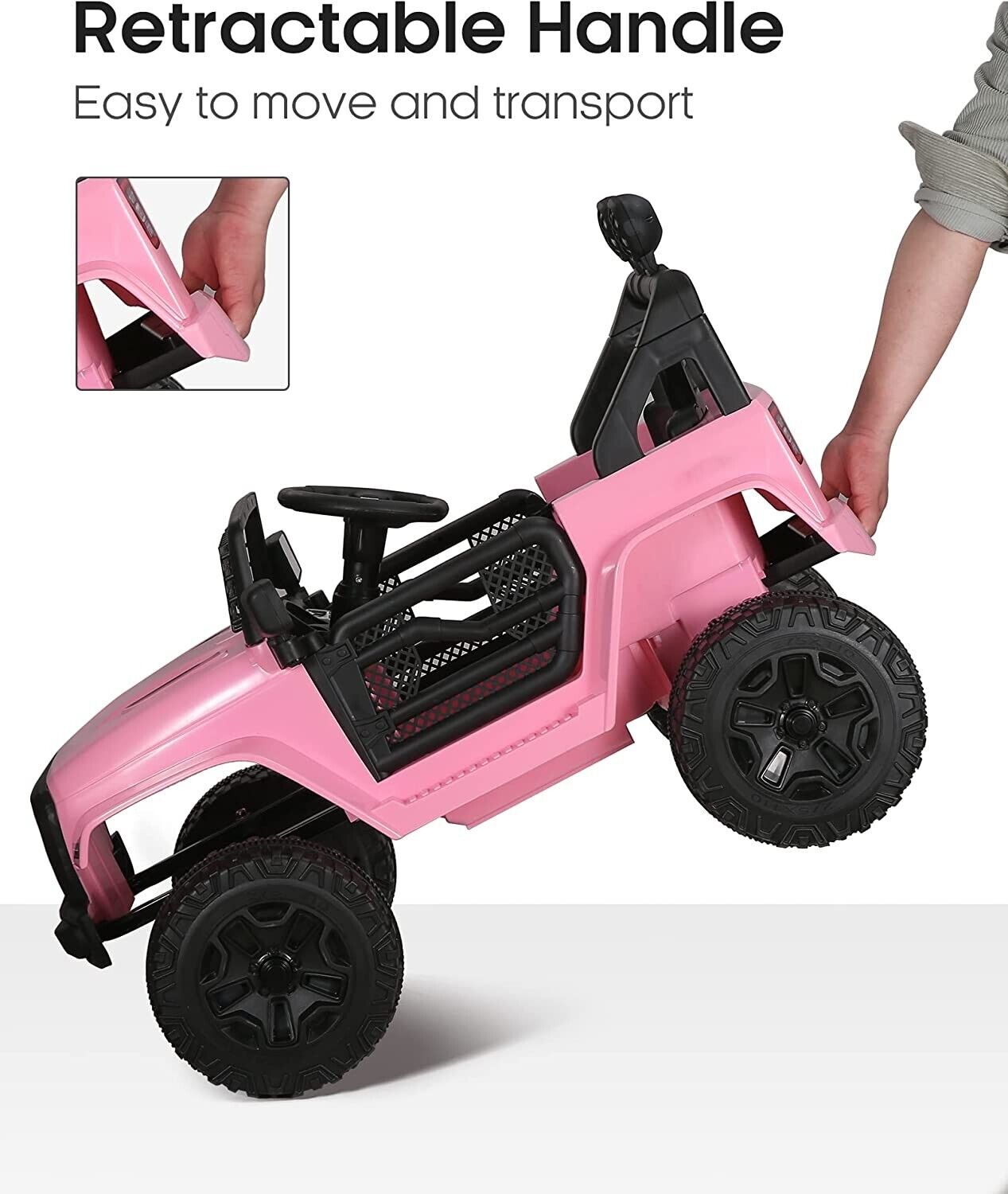 2 Seater 12V Electric Ride On Truck for Kids with 2.4G Remote Control