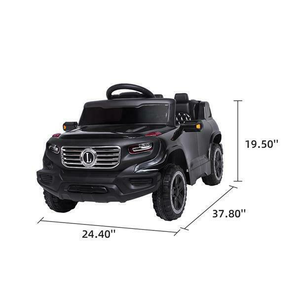 3-Speed Electric Ride-On Car for Kids with Remote Control, Music, and Lights