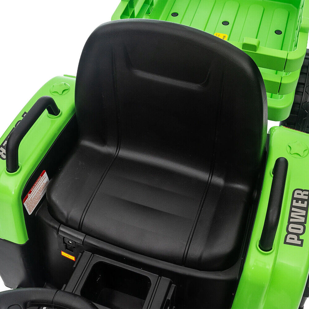 3-Speed Electric Ride-On Tractor for Kids with Trailer and Remote Control - 12V
