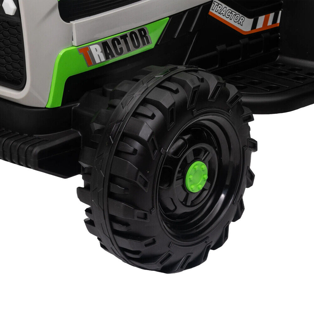 3-Speed Electric Ride-On Tractor for Kids with Trailer and Remote Control - 12V