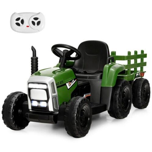 3-Speed Kids Ride-On Tractor with Ground Loader Attachment