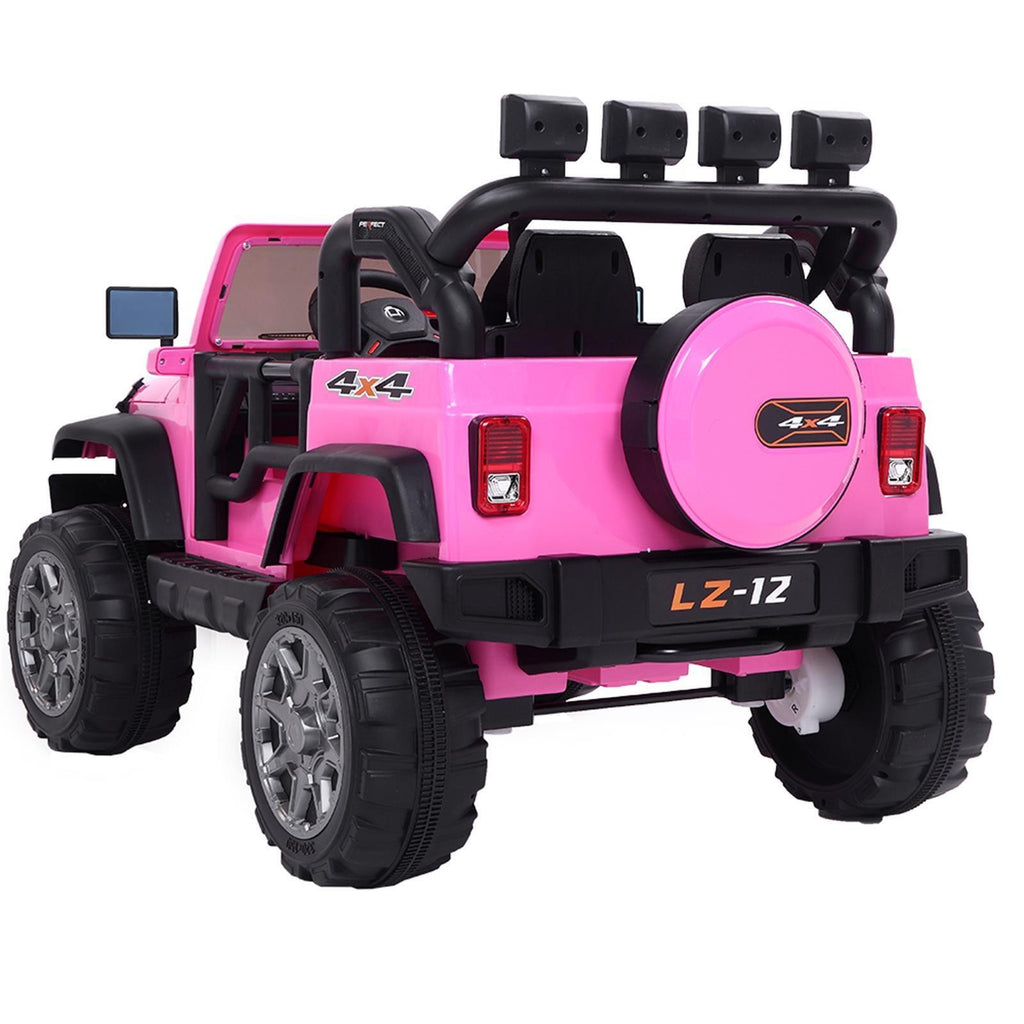 3-Speed Pink Electric Ride-On Car for Kids with Remote Control - Safe and Fun!